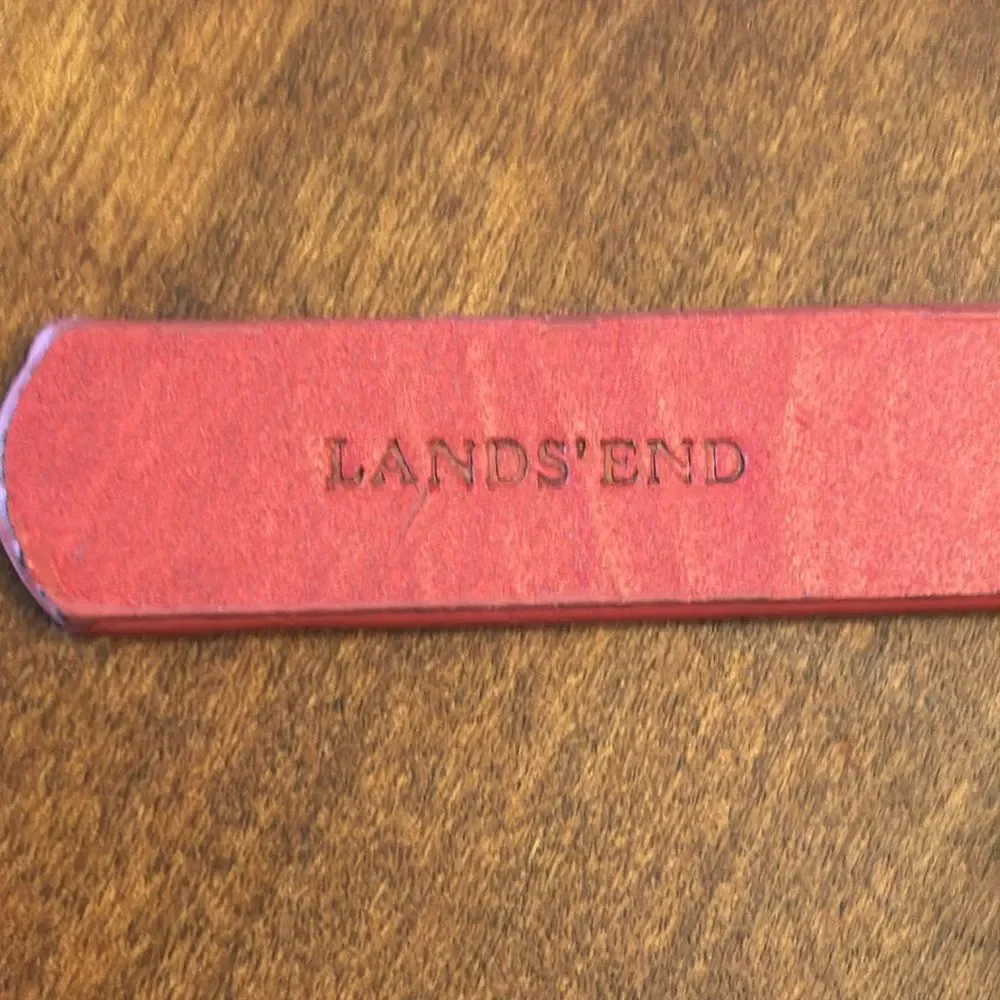 Super Cute Land's End Orange Patent Leather Belt - XL